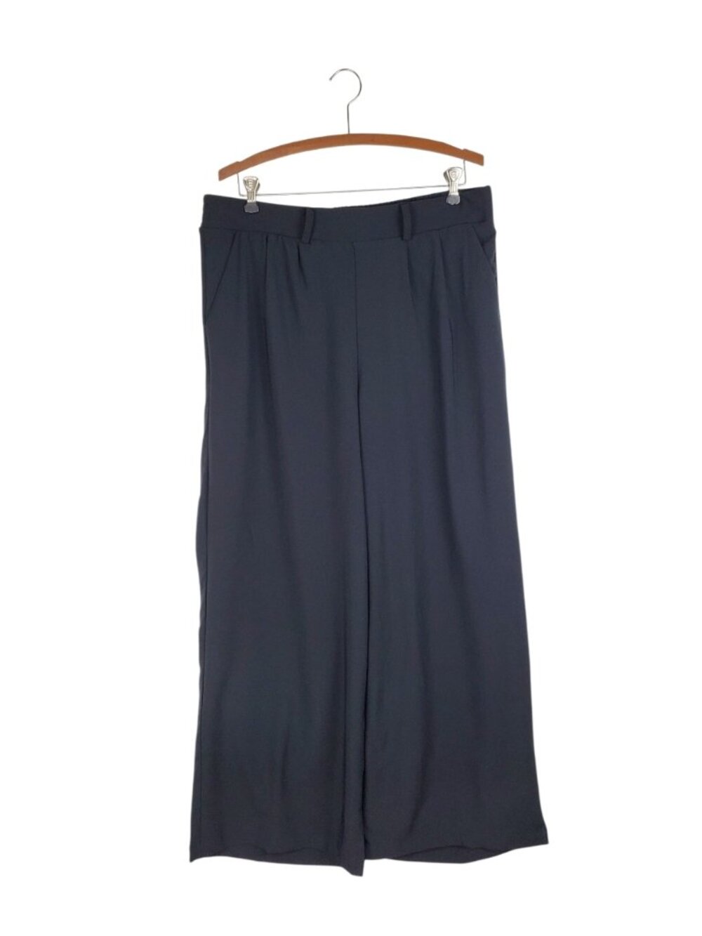 Torrid Wide Leg Pull On High Rise Pants Black Pleat Front Belt Loops Womens 1X